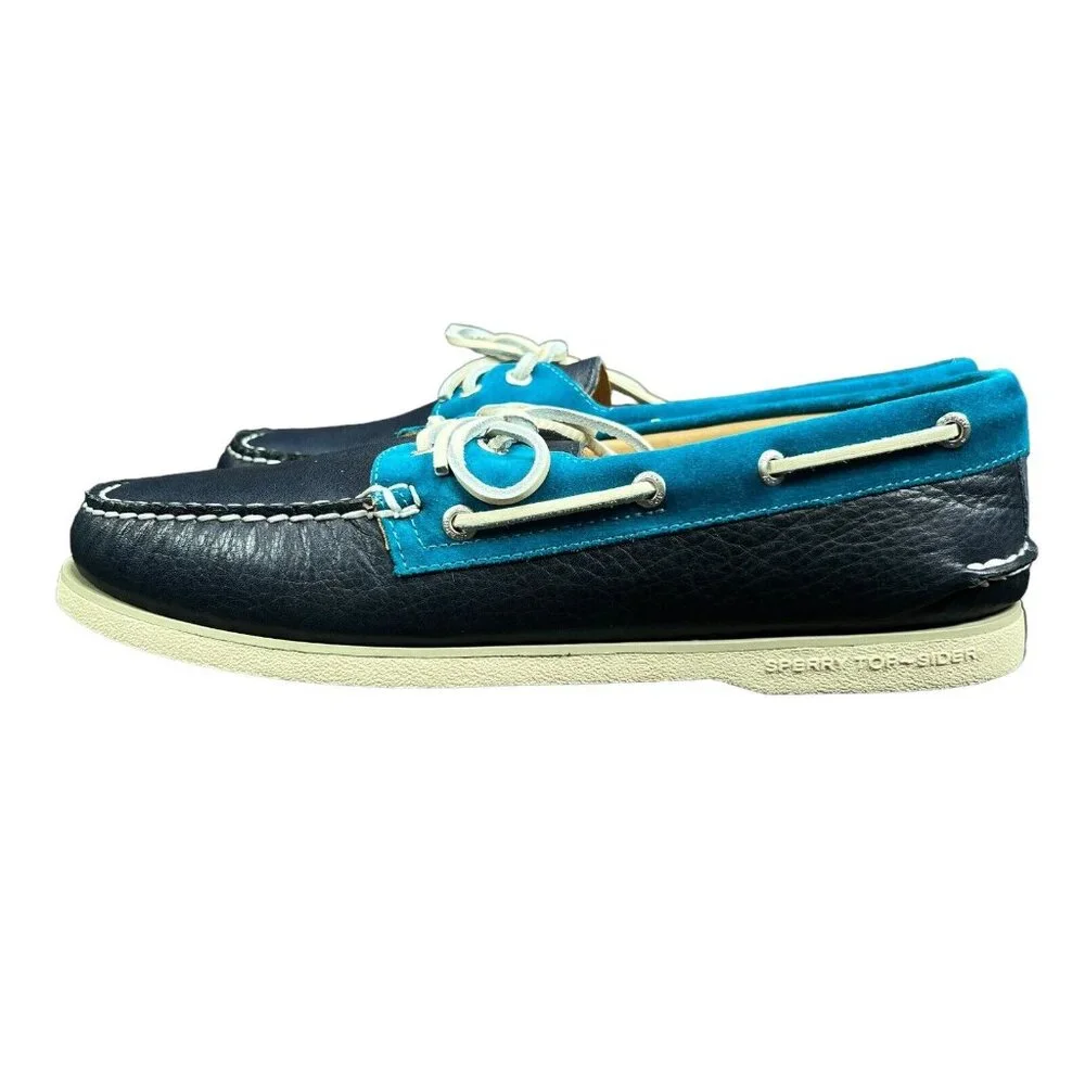 Sperry Gold Cup Authentic Original Nautical Navy Boat Shoes Men's Sizes 10.5-11